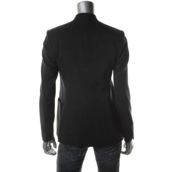 Theory Collarless Wool Jacket - Picture 4 of 6